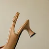 Sandaler 2024 Summer Glamour Yellow Beige Women Sexig Bowtie High Heels Lady Casual Shoes Plus Big Lit Size 11 32 43 46