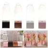 Gift Wrap 10Pcs/Pack DIY Packaging Boxes Transparent Rose Flower Packing Case Plastic Florist Wrapping