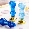 Fire Paint Stamp Epoxy Resin Handle Antique Sealing Handle Wedding Invitations DIY Scrapbooking Wax Seal Handmade Art Tools