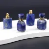 10 Kinds Natural Lapis Lazuli Random Shape Perfume Bottle Pendant Essential Oil Diffuser Charm Jewelry DIY Making Accessories
