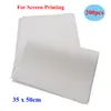 200pcs 35x50cm Cold Peel Plastisol Heat Transfer Film Screen Printing Transfers Double Side Paper Coated Ultra Matte Wholesale