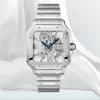 Luksusowe męskie zegarek Square Automatyczny ruch projektantów Zatrzymuje kobiety 35 mm 39 mm Diamentowe zegarek Wysokiej jakości mechaniczne zegarek ze stali nierdzewnej Montre de Luxe