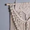 Gran tapiz tejido Boho Macrame Wall Hanging Bohemian Tassel Decoración del hogar Regal 240411