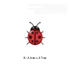 1 Piece Embroidered Insects Ladybug Cute Small Patches for DIY Bag Clothes Glue Sticker Patch for Kids Clothes Designer