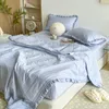 Washed yarn summer quilt four piece air conditioner quilt bed cover quilt blogger same style summer cool quilt summer thin quilt