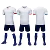 Uniforme de futebol para crianças treinando uniforme uniforme de mangas curtas Jersey Summer Home Away Equipe Uniforme de esportes de secagem rápida adulta Conjunto de esportes impressos