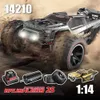 Electric/RC Car MJX 1/14 Hyper GO 14209 14210 V2.0 جهاز التحكم عن بُعد مقاوم للدجاج عالي السرعة RC Hobby Dual Wheels Off-Road Truck 240424