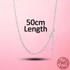 Chains 2024 Women Classic Cable Chain Necklace Rose Gold Color 925 Silver Jewelry Jewellery Making Gift