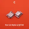 5pcs USB -Jack -Ladeanschluss -Dock -Anschluss für LG Q Stylus Stylo 4 Q710 Stylo 5 Q720 Stylo 6 Q730 Stylo 6 Q740 Ladegeräte