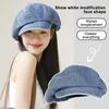 Berets Ladies Beret Women Dome Top Hut stilvoller retro achteckiger Cowboy für leichte atmungsaktive Sonnenschutz Sommer