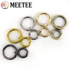 5/10pcs Bolsa de metal fivelas Spring o Ring Snap Flop Bolasp Strap Strap Collar Connector Openable Keychain Clip Hook Acessórios