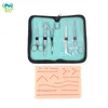 Kit de treinamento de sutura cirúrgica Opera a prática de sutura modelo treinamento de tesouras de tesouras do conjunto de ferramentas Equipamento de ensino