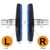 1 par slitstark cykel tyst bromsbelägg cykling v bromshållare kuddar skor blockerar gummibad för långvarig prestanda bra