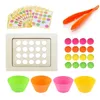 Montessori Spielzeug für Kinder Regenbogen -Stapel -Tassen zählen Perlen Farbpädagogik Sensorisches Spielzeug Baby Kids Family Count Games Geschenk