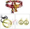 Costume hippie Donne Peace Love Girls Party anni '60 anni '70 Hippie Stage Wear Costume Nappe indiane Accessori per le prestazioni hippie