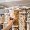 Opslagflessen snackoplossingen stapelbare pantry containers verzegelde potten voor keuken lekkendichte rijst