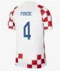 2024 Croacia Modric Copa do mundo Jerseys Seleção Nacional Mandzukic Perisic Kalinic 24 25 Camisa de futebol de qualidade Kovacic Rakitic Kramaric Men Kit Kit Uniformes