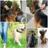 Military Tactical Dog Collar Leash Set Durable Pet Collar Retractable Leash Medium Large Dog German Shepherd Training Accessorie