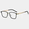 Sunglasses Frames Vintage Titanium Alloy Glasses Frame Men Square Retro Prescription Myopia Eyeglasses Male Screwless Eyewear