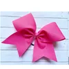 12 stks Nieuwe grote glitter 7,5 -inch Cheer Hair Bows voor cheerleading tienermeisjes college sport glitter kleurrijk goud