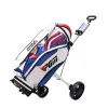 PGM Professional dobrável carrinho de golfe esportivo ao ar livre Travel Airport Baggage Check Transportador Carrinho Carrinho Ferramenta de Golfe Pitch Supplies