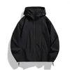 Herrjackor Autumn Windbreaker Man Oversize Windshield Jacket Men Spring Coat Mens Camping Male Hooded Work Wear Clothes Tops