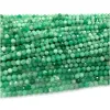 Veemake Natural Green Emerald Cround Careed Small Beads Подлинные драгоценные камни 07940