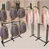 Hangers 6 Way Clothing Rack Heavy Duty Metal Garment With Curved Arms 39" -70" Clothes Organizer For Hanging