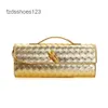 Lock Lady Bags Single Andiamo Bag Fashion Handle bottegs 2024 Stick Hardware New Long Clutch Buckle Venetas Cross Purse Luxury Woven Shoulder Women BaguettVK38