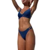 2024 Nuova moda e vacanza sexy femminile a colori solidi Lace up bikini Set in specializzazione