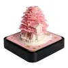 Bloc Omoshiroi 3D Blocage-notes 3D Calendrier 2024 SAKURA Tree House Calendar 3D Memo PAPE PAPIER 3D Remarque Sticky Remarque Cadeau d'anniversaire 240411