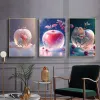 5d Diy Diamond Paintasy Fantasy Apple Full Circle Diamond Mosaic Krajobraz Diamentowy haft haftowy Rhinestone Home Dekoracja