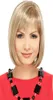 Woodfestival Short Blonde Wig Women Medium Längd Daglig slitage Staka peruker Värmebeständig Fiber Bob Hair Wigs6017773