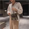 Sacs à bandouliers femmes Fashion Pvc Transparent Tote Tote Cross-Body Handbag Lady Elegant Pearl Clear Messenger Sac