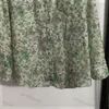 Gröna blusar broderade kofta toppar för kvinnor Lossa Tassel Shirt Seaside Beach Clothing