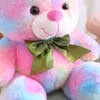 25-45 cm Fantastico arcobaleno arcobaleno colorato peluche giocattolo peluche animali di peluche brown orsacchiotto bambola morbida per bambini giocattoli regalo di compleanno