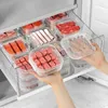 Storage Bottles Refrigerator Food Boxes Transparent Grade Freezer Family Vegetable