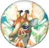 Giraffe Printed Spare Tire Cover Waterproof Tire Wheel Protector for Car Truck SUV Camper Trailer Rv 14"-17"