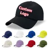 Czapki piłki niestandardowe hafty logo czapka baseballowa dla mężczyzn snapback kapelusz moda dla dorosłych bawełny unisex zwykły wizor