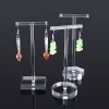 Duidelijke acrylhangende oorrang display stand sieraden met case oorbel Organisator oorranghouder sieraden retailstandshouder houder