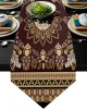 Bohemian Floral Textured Table Runner Tablecloths Retro European Home Decor Dinner Table Cloths Wedding Party Luxury Table Cover