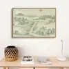 Toile traditionnelle chinoise Print Ink Landscape Wall Paint affiche Pictures Pictures Art Tearoom Salon Porch Home Decor