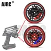 AJRC Black Red Metal Remote Control Wheel pour Sanwa MT4 MT4S M11X M11 MX-V