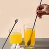 Spoons 2 Pairs Silicone Integrated Chopsticks Spoon Double End Stirring Rod Coffee Drinks Kitchen Ice Cream Scoop Beverage