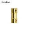 2/2,3mm 1 PC Brass Brass rígida Acoplamento hexagonal Motor de acoplador do eixo Motor de acoplador de acoplador para RC Carro Robot Smart Car Smart Car