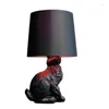 Table Lamps Nordic Black Resin Lamp Creative Modern Cloth Art Animal Led Light Living Room Dining Bedroom Home Decor