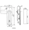 AB403 plane lock mechanical equipment door lock new AB402 network cabinet door lock AB401