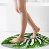 Carpets Bathroom Waterproof Mat Leaf Pattern Microfiber Bath Green Tropical Plants Super Absorbent Home Door Non Slip Foot