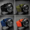 Oglądaj zespoły PCAVO dla PRG-600YB PRG-650 PRW-6600 GA2000 Nylon Pasp Sport Waterproof Wristwatch Zmodyfikowane płótno 24 mm