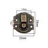 5/12 Set Latch HaSps Schmuckschachtel HaSp Clasp -Koffer Holzkiste Schrank Dekorative Verriegelungs Möbelschnalle Schließ mit Schrauben